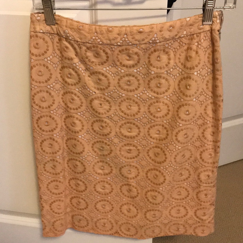 Banana Republic eyelet pencil skirt